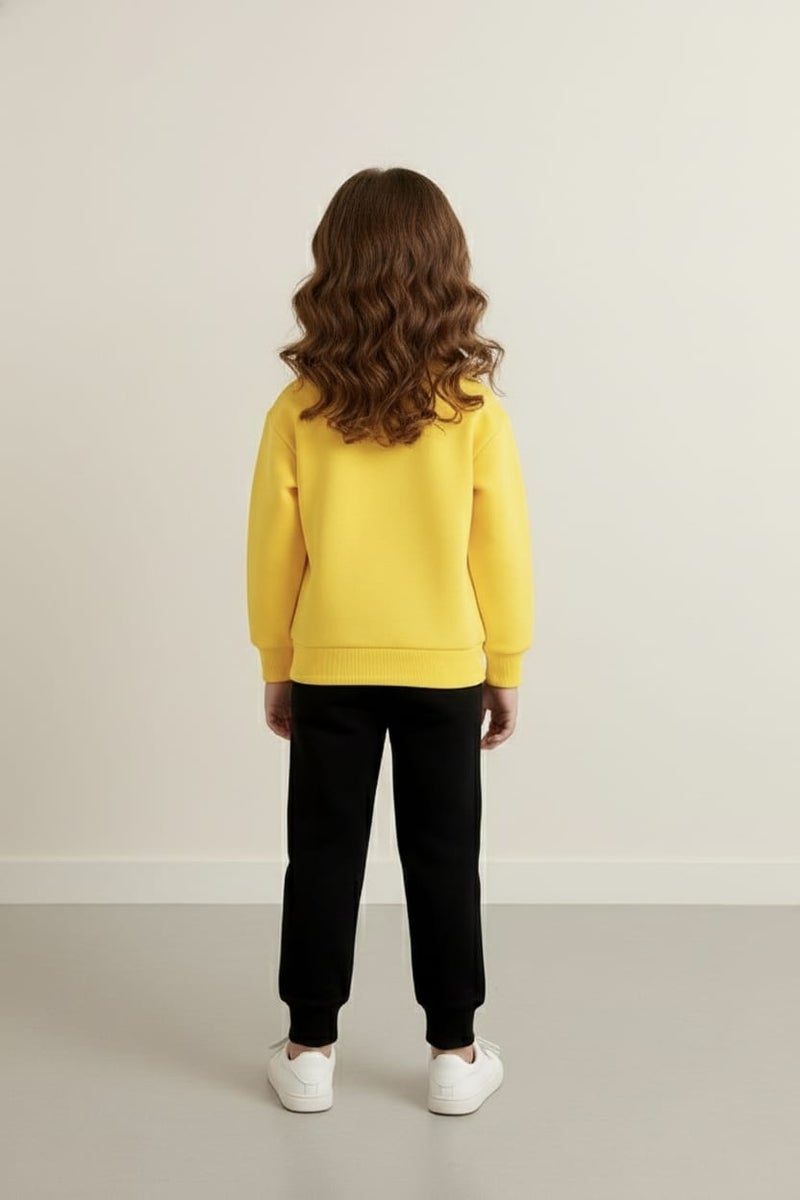 Viel Innate Stylish Yellow Sweatshirt for Girls - Image 3